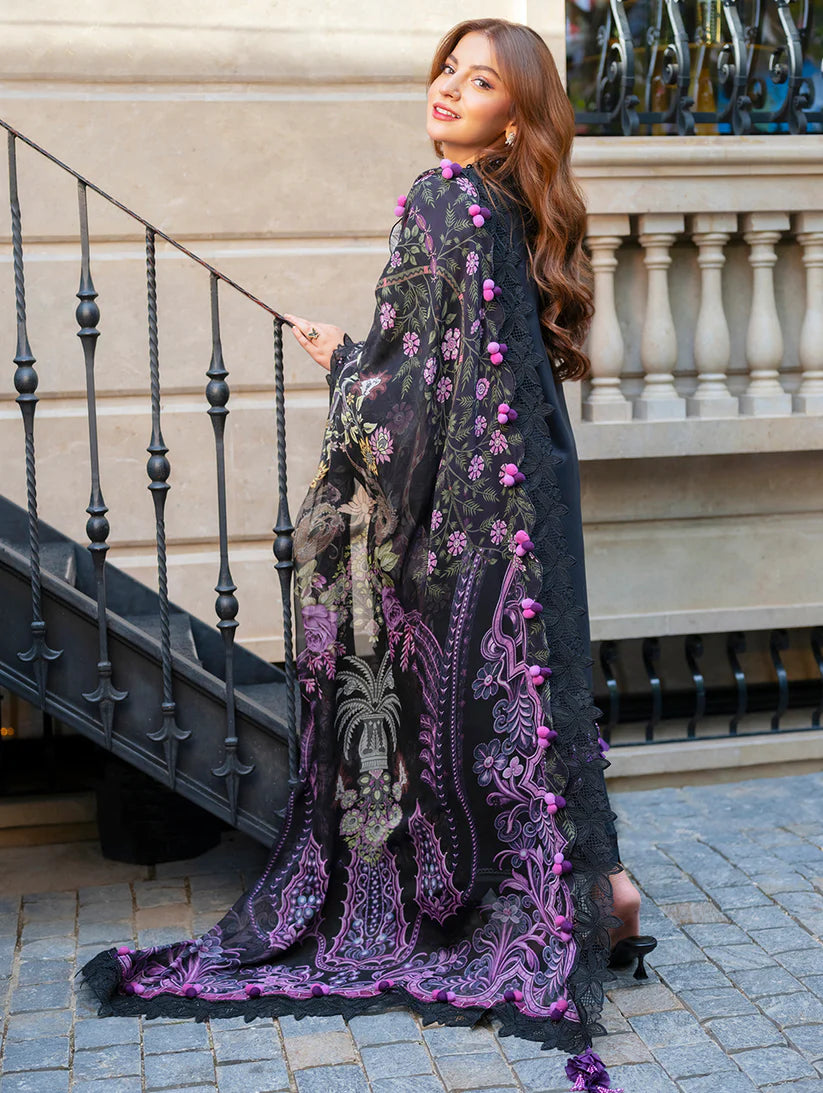 Jade Premium 3 Piece Lawn Chikankari Embroidered With Digital Printed Jacquard Dupatta-5240 FS