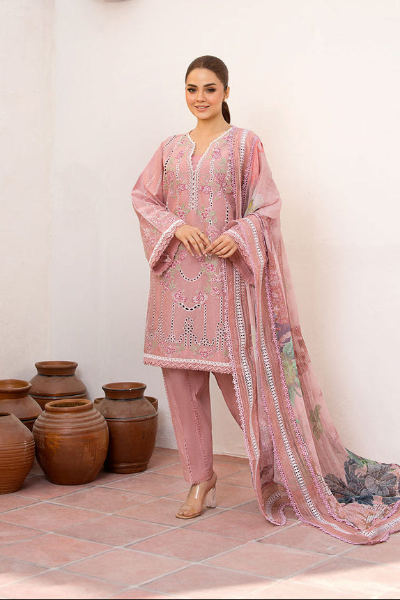 Sobia Nazir Premium 3 Piece Lawn Chikankari Embroidered With Digital Printed Jacquard Dupatta-5159 FS