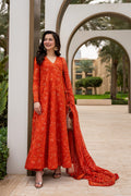 Faiza Saqlain - Premium 3 Piece LAWN EMBROIDERED SHIRT WITH Chiffon EMB DUPATTA AND TROUSER - FT 052