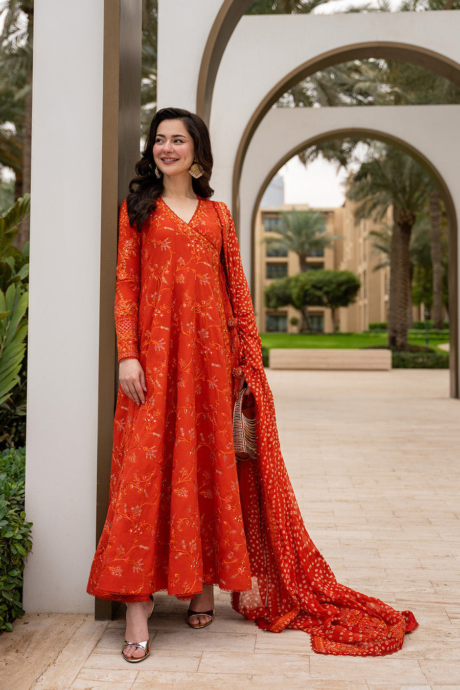 Faiza Saqlain - Premium 3 Piece LAWN EMBROIDERED SHIRT WITH Chiffon EMB DUPATTA AND TROUSER - FT 052