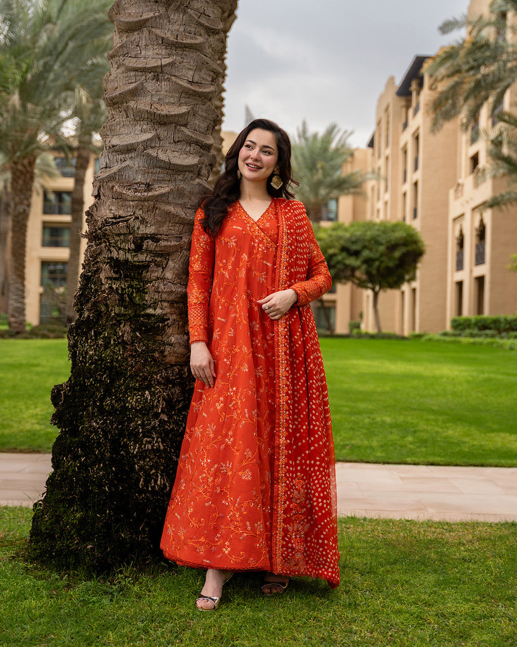 Faiza Saqlain - Premium 3 Piece LAWN EMBROIDERED SHIRT WITH Chiffon EMB DUPATTA AND TROUSER - FT 052