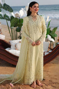 Qalamkar Premium 3 Piece Lawn Embroidered Shirt with Organza Embroidered Dupatta - 5213 FS