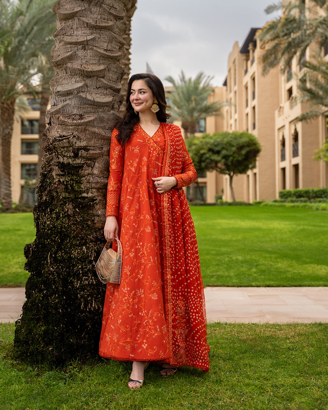 Faiza Saqlain - Premium 3 Piece LAWN EMBROIDERED SHIRT WITH Chiffon EMB DUPATTA AND TROUSER - FT 052