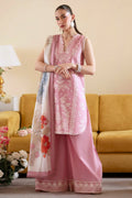 Premium 3 Piece Lawn Embroidered With Chiffon Digital Printed Dupatta-5224 FS
