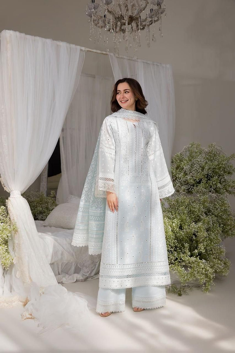 Sobia Nazir Lawn-3PC Embroidered Shirt with Digital Printed Chiffon Dupatta-4774