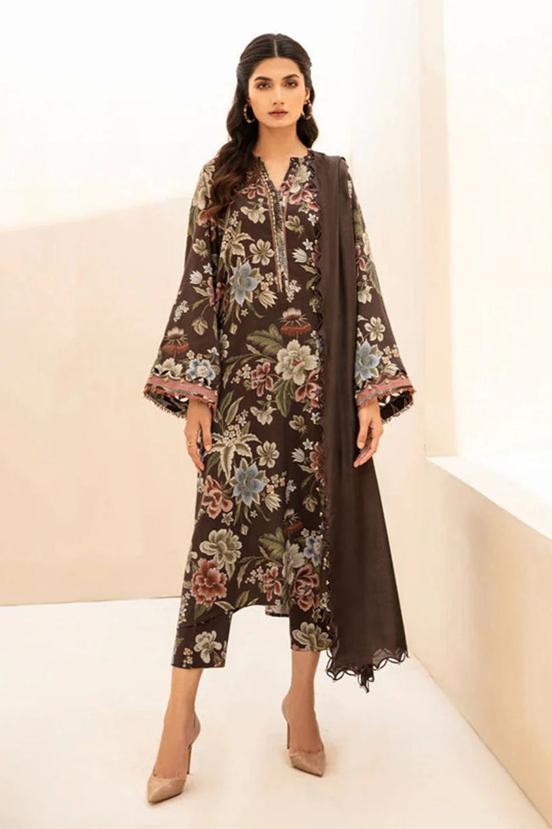 Premium 3 Piece Lawn Printed Shirt With Voile Printed Dupatta-1510 FS