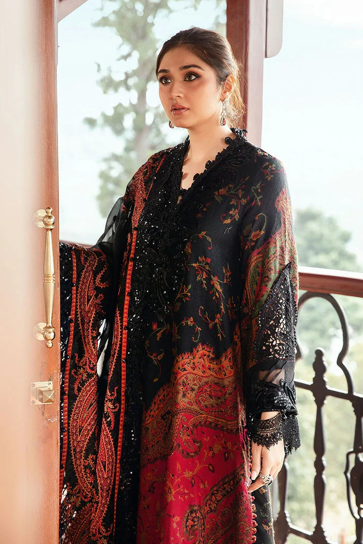 Maria B 3PC LAWN PRINTED SHIRT WITH Chiffon PRINTED DUAPTTA - D4