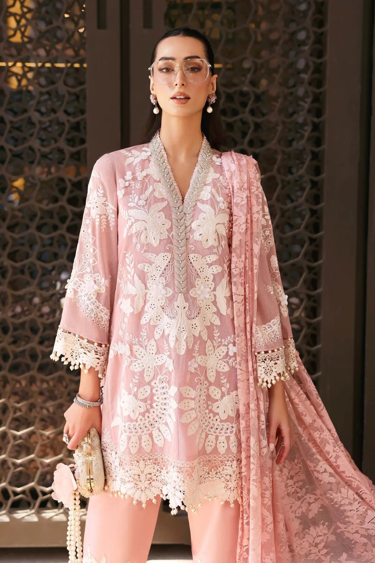 Premium 3 Piece Lawn Embroidered With Chiffon Digital Printed Dupatta - 5277 FS