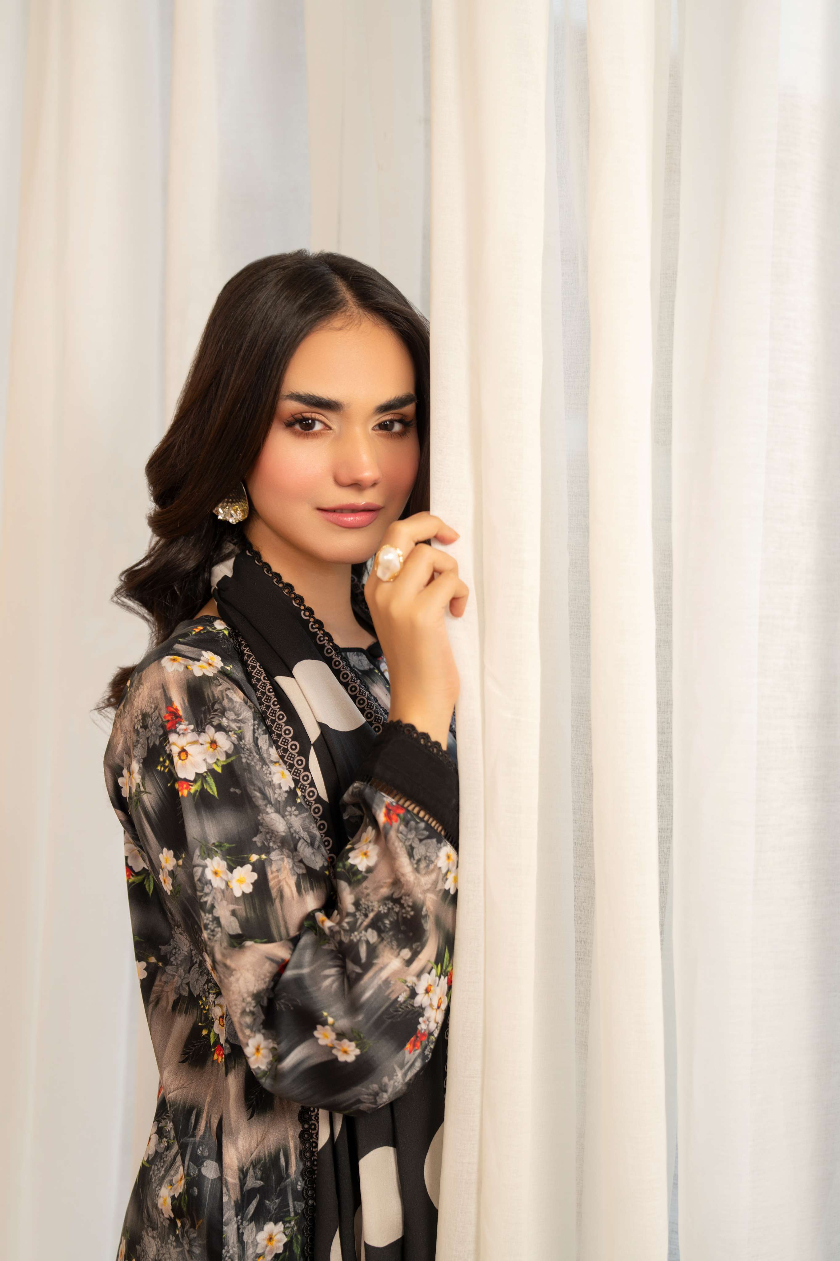 Maisa 3PC LAWN PRINTED SHIRT WITH LAWN PRINT DUPATTA AND CAMBRIC TROUSER-P-4504