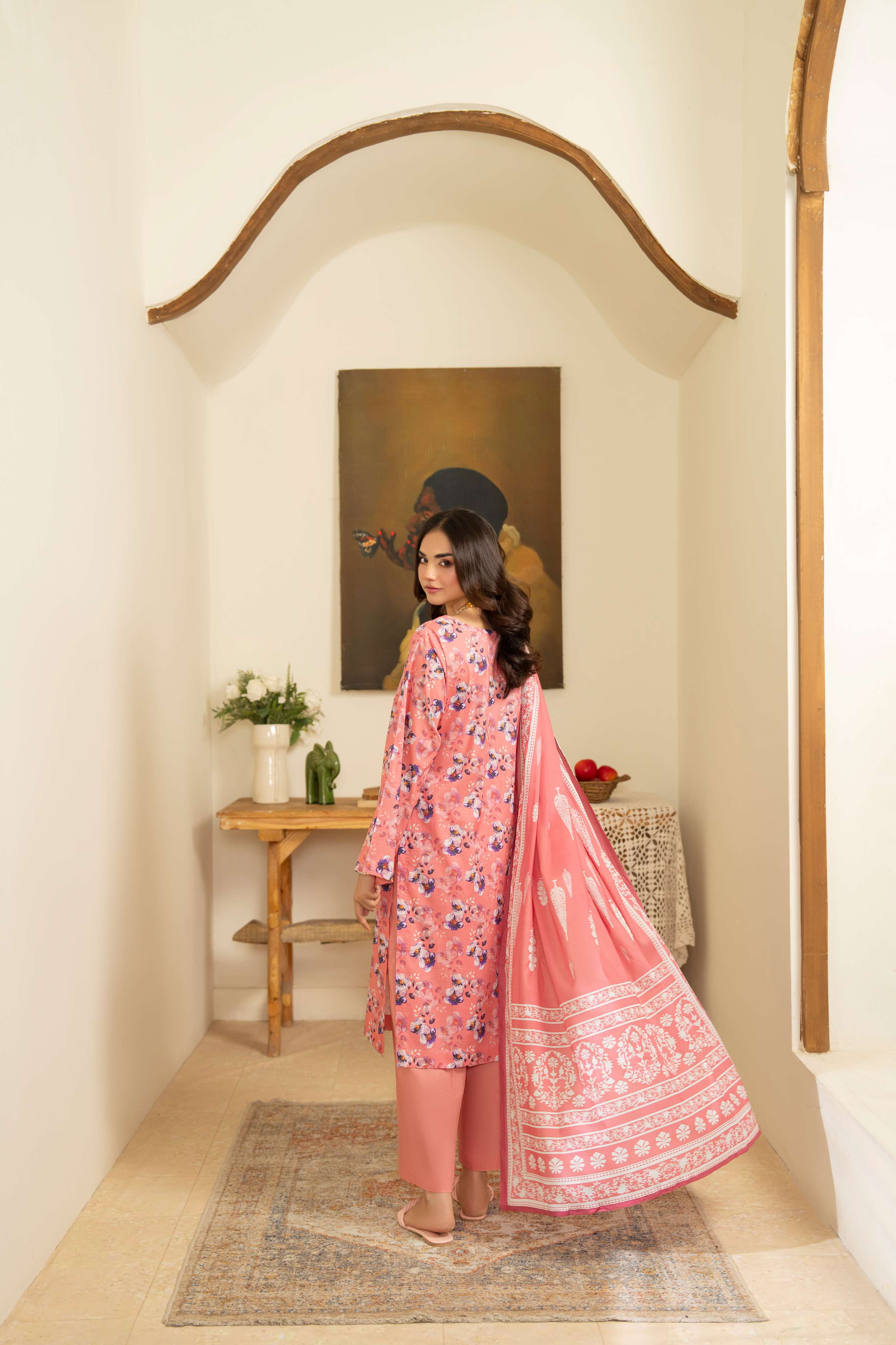 Maisa Premium 3 Piece Lawn PRINTED SHIRT WITH LAWN PRINT DUPATTA AND CAMBRIC TROUSER-P-4510
