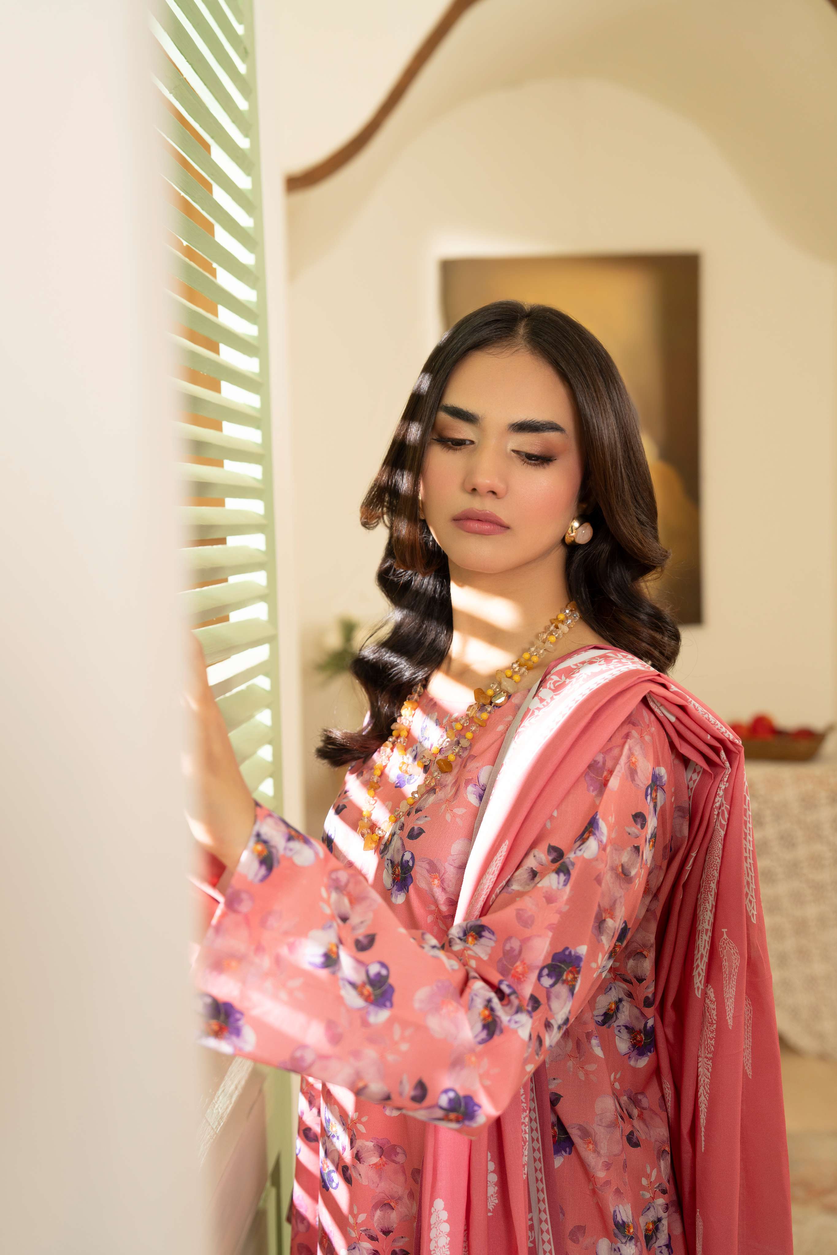 Maisa Premium 3 Piece Lawn PRINTED SHIRT WITH LAWN PRINT DUPATTA AND CAMBRIC TROUSER-P-4510