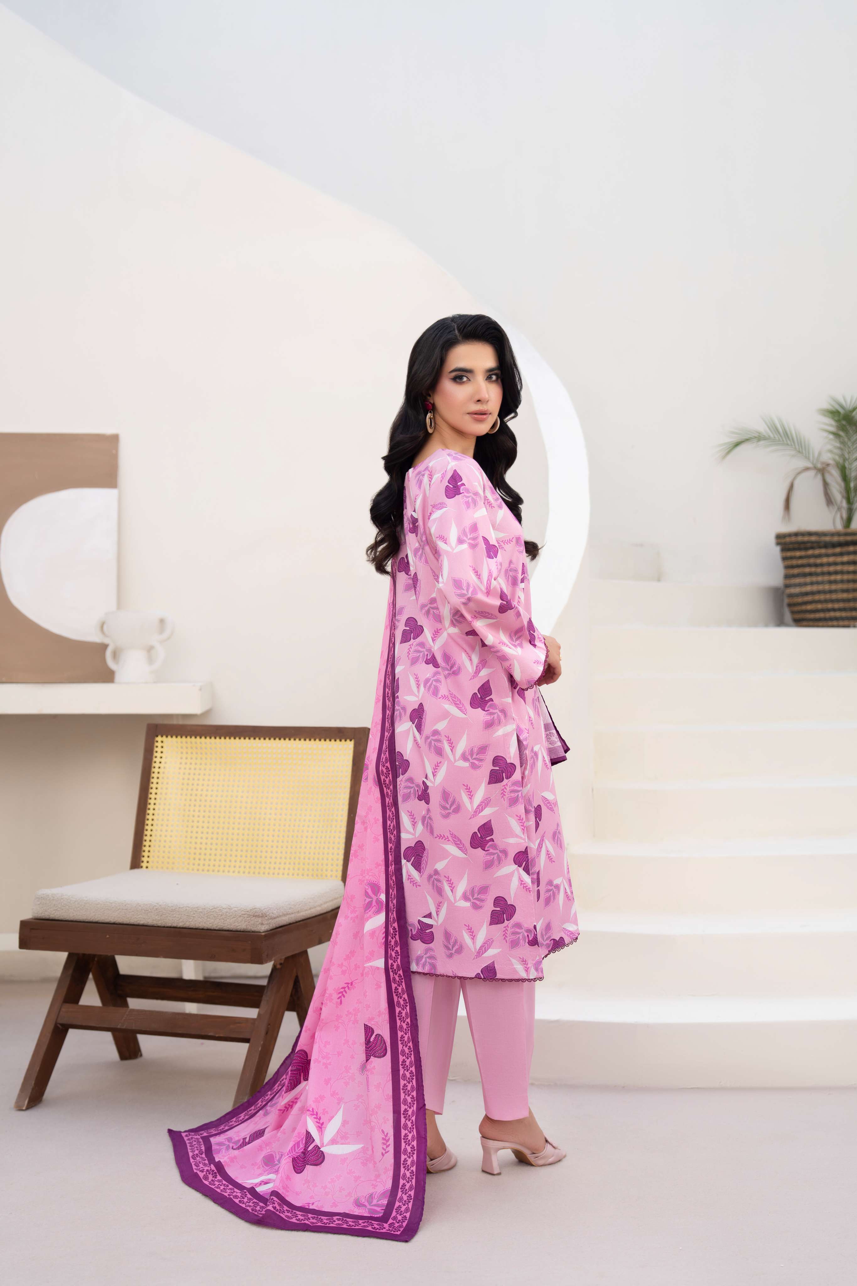 Maisa Premium 3 Piece Lawn PRINTED SHIRT WITH LAWN PRINT DUPATTA AND CAMBRIC TROUSER-P-4515