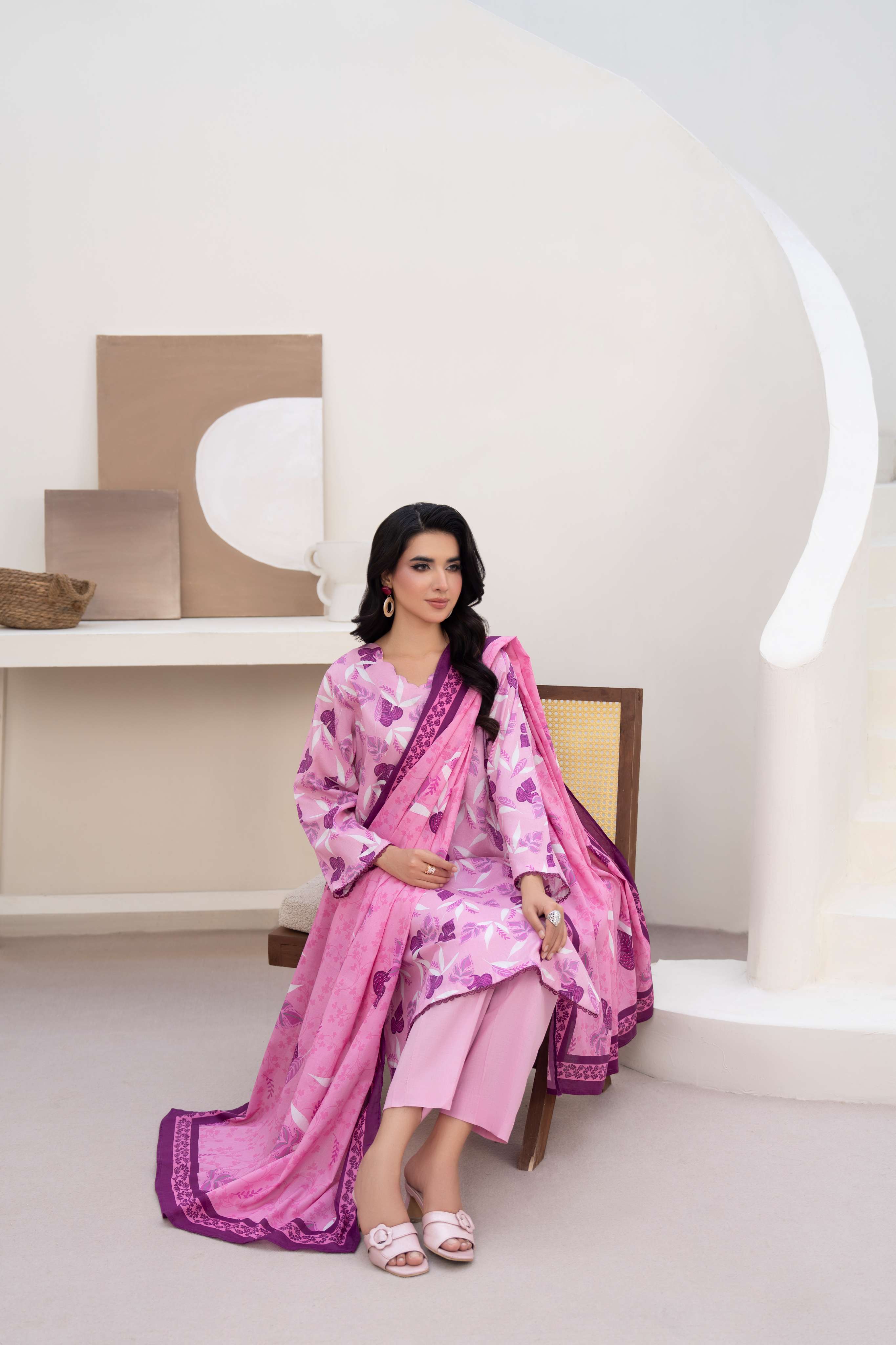 Maisa Premium 3 Piece Lawn PRINTED SHIRT WITH LAWN PRINT DUPATTA AND CAMBRIC TROUSER-P-4515
