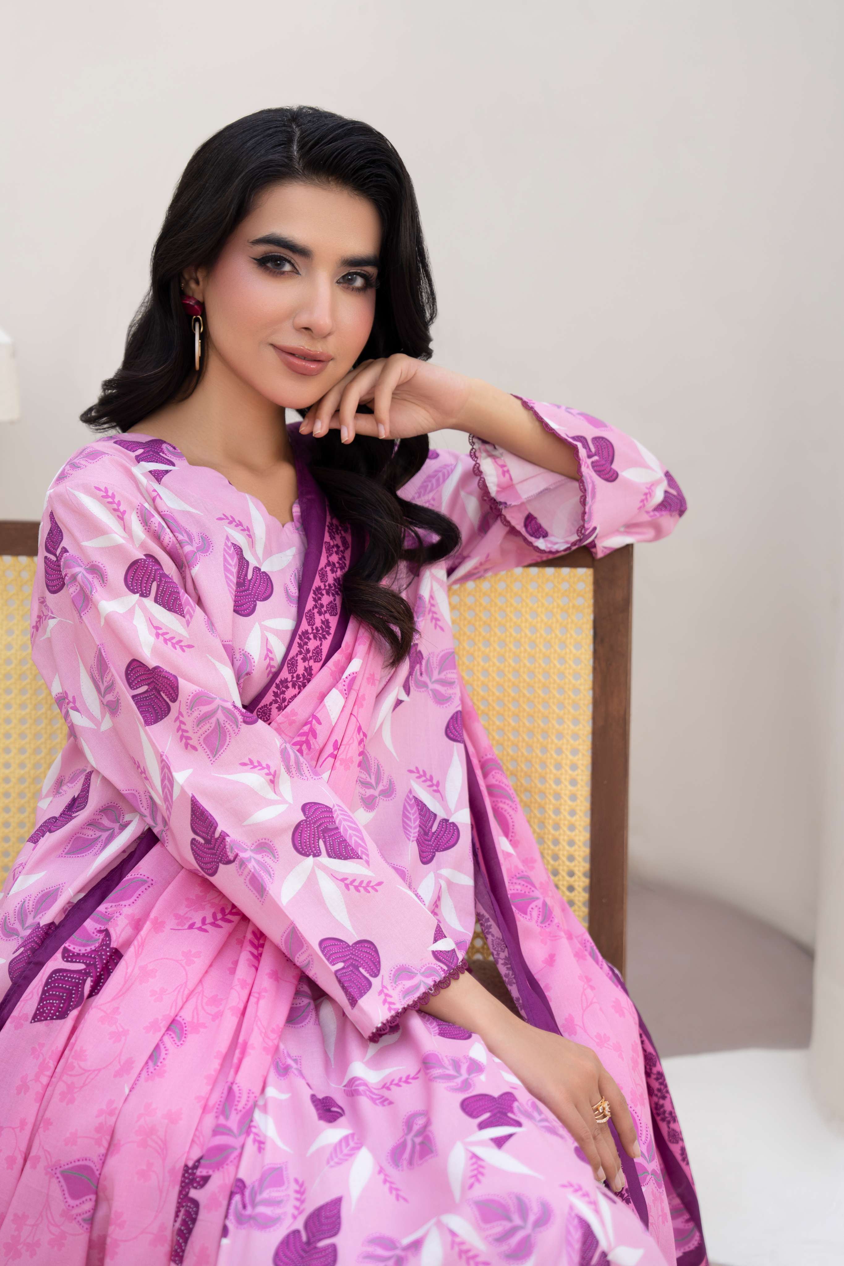 Maisa Premium 3 Piece Lawn PRINTED SHIRT WITH LAWN PRINT DUPATTA AND CAMBRIC TROUSER-P-4515