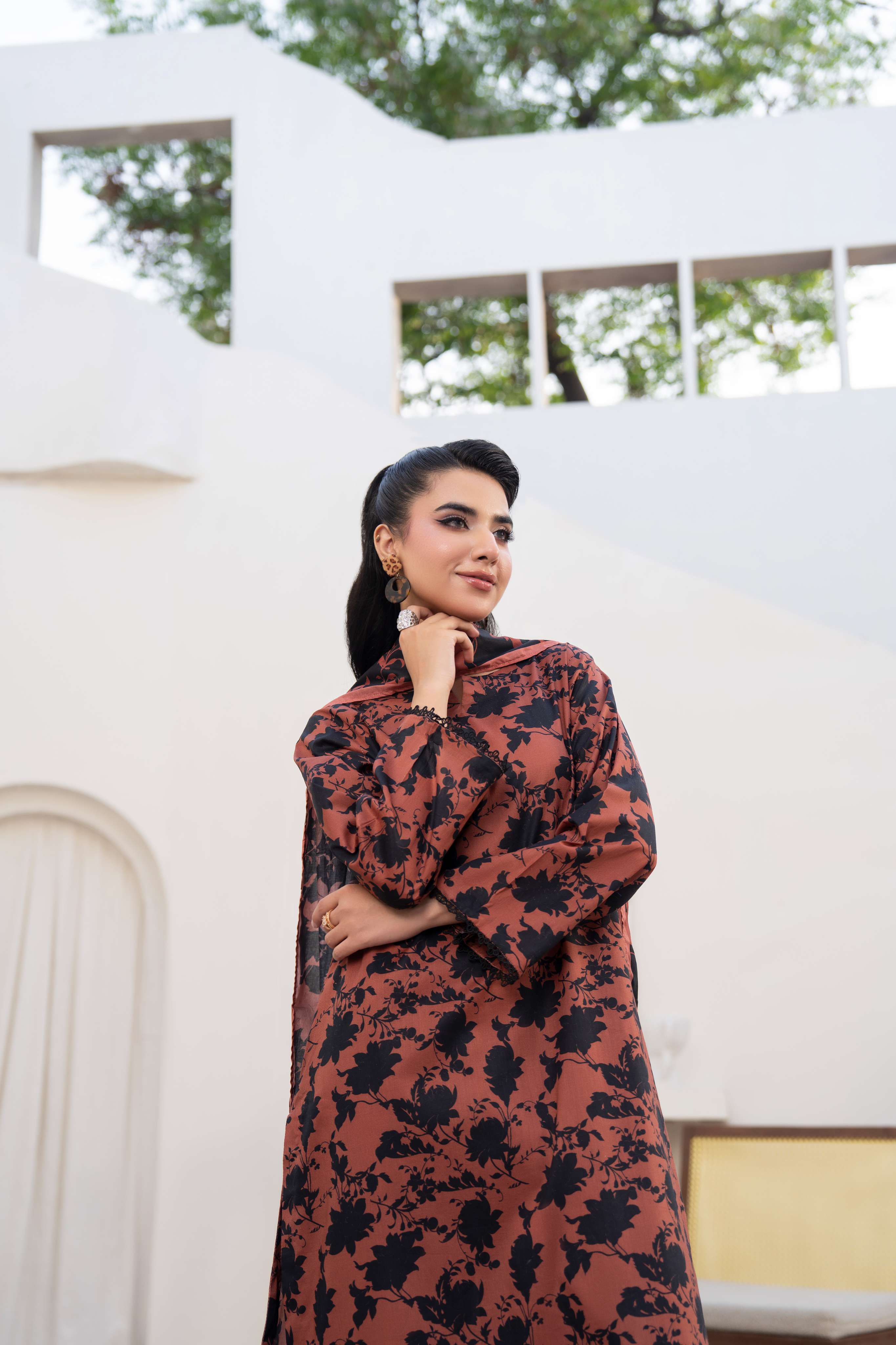Maisa Premium 3 Piece Lawn PRINTED SHIRT WITH LAWN PRINT DUPATTA AND CAMBRIC TROUSER-P-4518