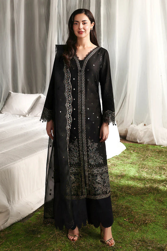 Allys Premium 3 Piece Lawn Sequence Embroidered With Organza Embroidered Dupatta- 5299 FS