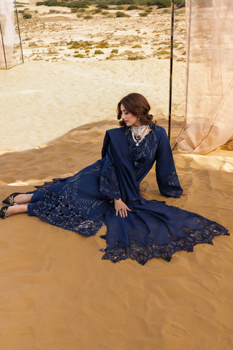 Rang Rasiya Premium 3 Piece Lawn Chikankari Embroidered With Khadi Net Embroidered Dupatta-5315 FS