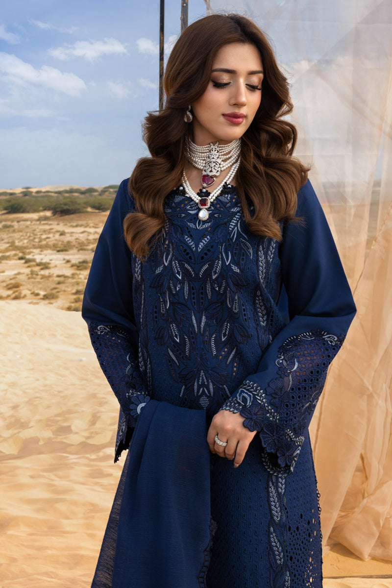 Rang Rasiya Premium 3 Piece Lawn Chikankari Embroidered With Khadi Net Embroidered Dupatta-5315 FS