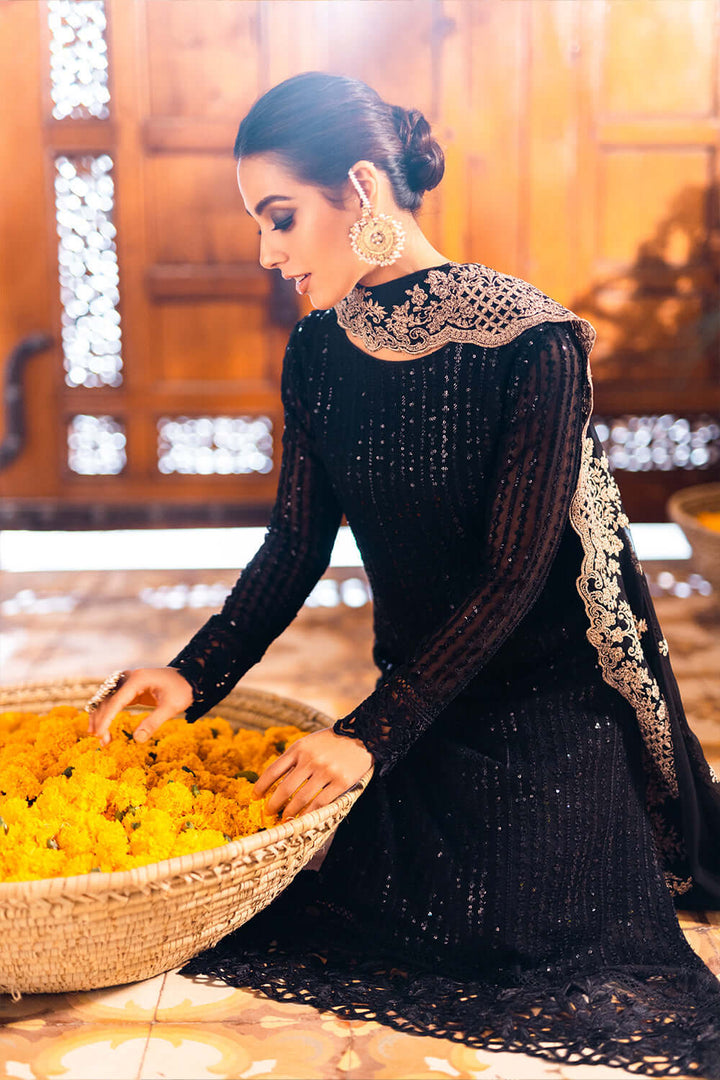 AZURE-Premium 3 Piece Lawn EMBROIDERED SHIRT WITH CHIFFOON EMBROIDERED DUPATTA AND EMB TROUSER-BIC-4559