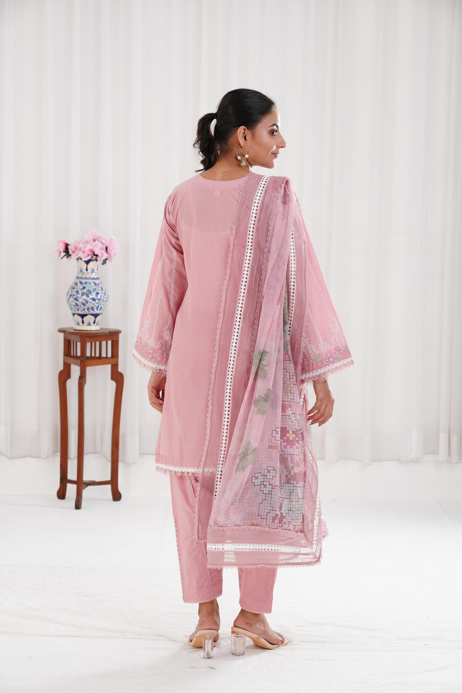 Sobia Nazir Premium 3 Piece Lawn Chikankari Embroidered With Digital Printed Jacquard Dupatta-5159 FS