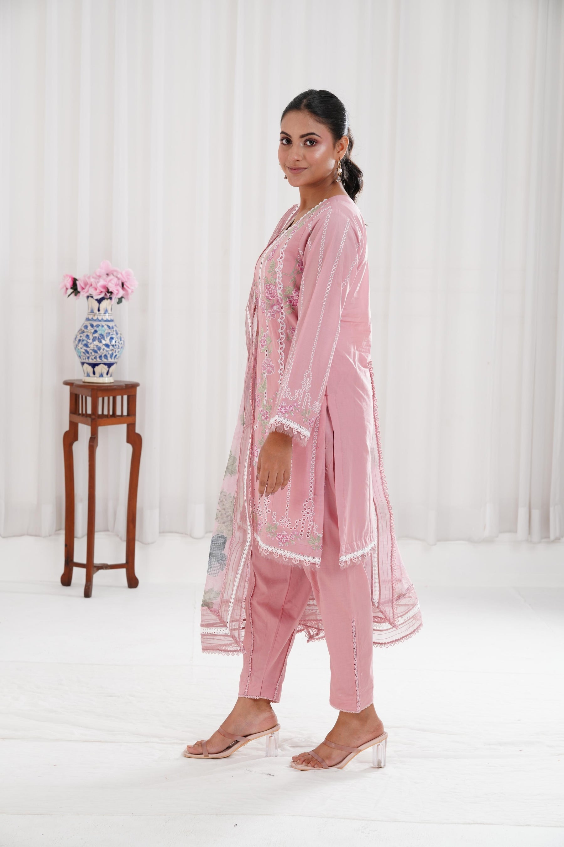Sobia Nazir Premium 3 Piece Lawn Chikankari Embroidered With Digital Printed Jacquard Dupatta-5159 FS