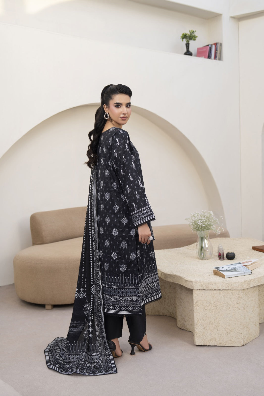 Maisa 3PC Premium 3 Piece Lawn PRINTED SHIRT WITH LAWN PRINT DUPATTA AND CAMBRIC TROUSER-P-4520