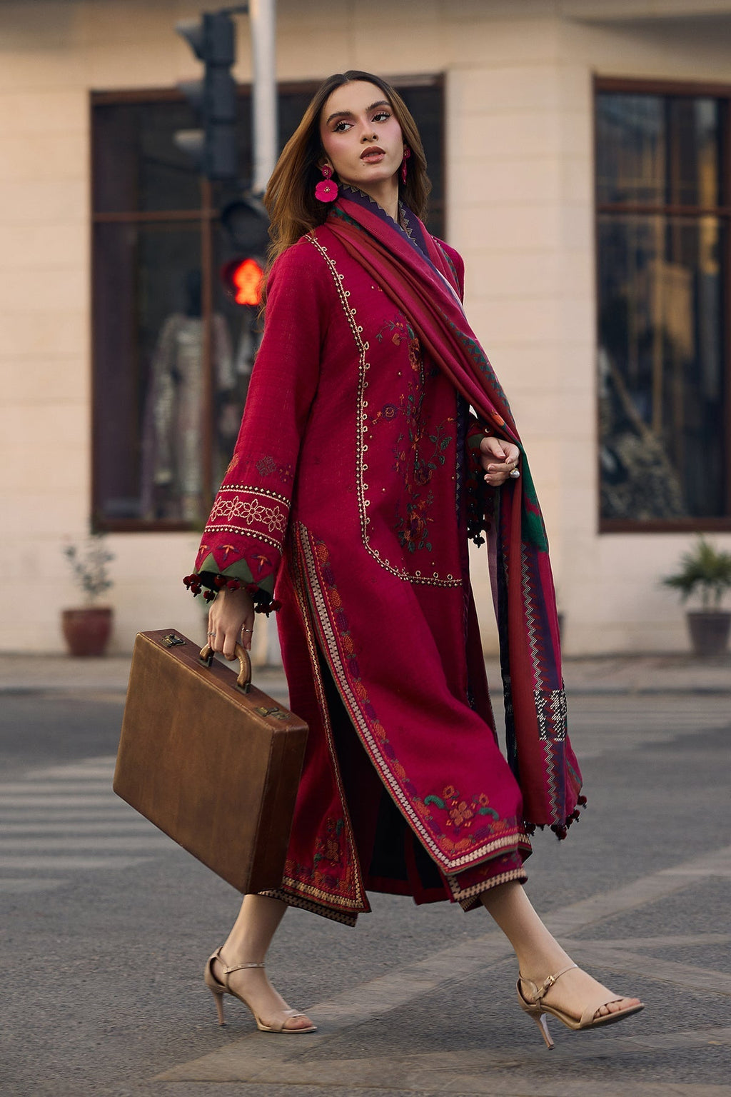 Charizma Lawn-3PC Embroidered Shirt with Digital Printed Jacquard Dupatta-5069
